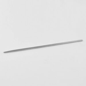 A long, solid stainless steel orthopedic alignment pin featuring a square cross-section that tapers to a blunt tip, positioned diagonally on a white background as seen in 120.jpg.