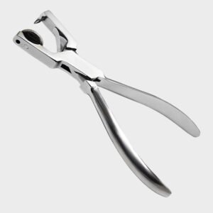 A medical-grade surgical stainless steel double-ended ophthalmic instrument featuring small, delicately curved, scoop-shaped micro-curette tips on slender shanks, paired with a fully serrated ribbed cylindrical handle on a solid white background.