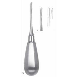 Bhalli International Premium Dental Root Elevator – Curved Apexo Pattern