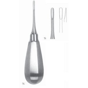 Bhalli International Professional Wide Straight Bein Root Elevator – Premium Stainless Steel