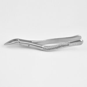 Professional grade stainless steel dental extracting forceps Fig. 69 shown in 6.jpg with textured grip handles.