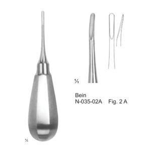 Bhalli International Professional Bein Root Elevator Fig. 2 A – Premium Stainless Steel