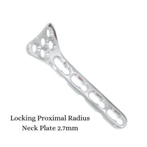 Orthopedic locking proximal radius neck plate 2.7mm with a multi-hole head and combi-holes shaft, as seen in the file 177.jpg.